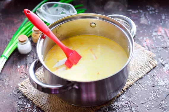 Крем-суп с креветками рецепт фото 7